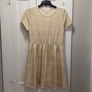 Forever 21 gold flecked dress
